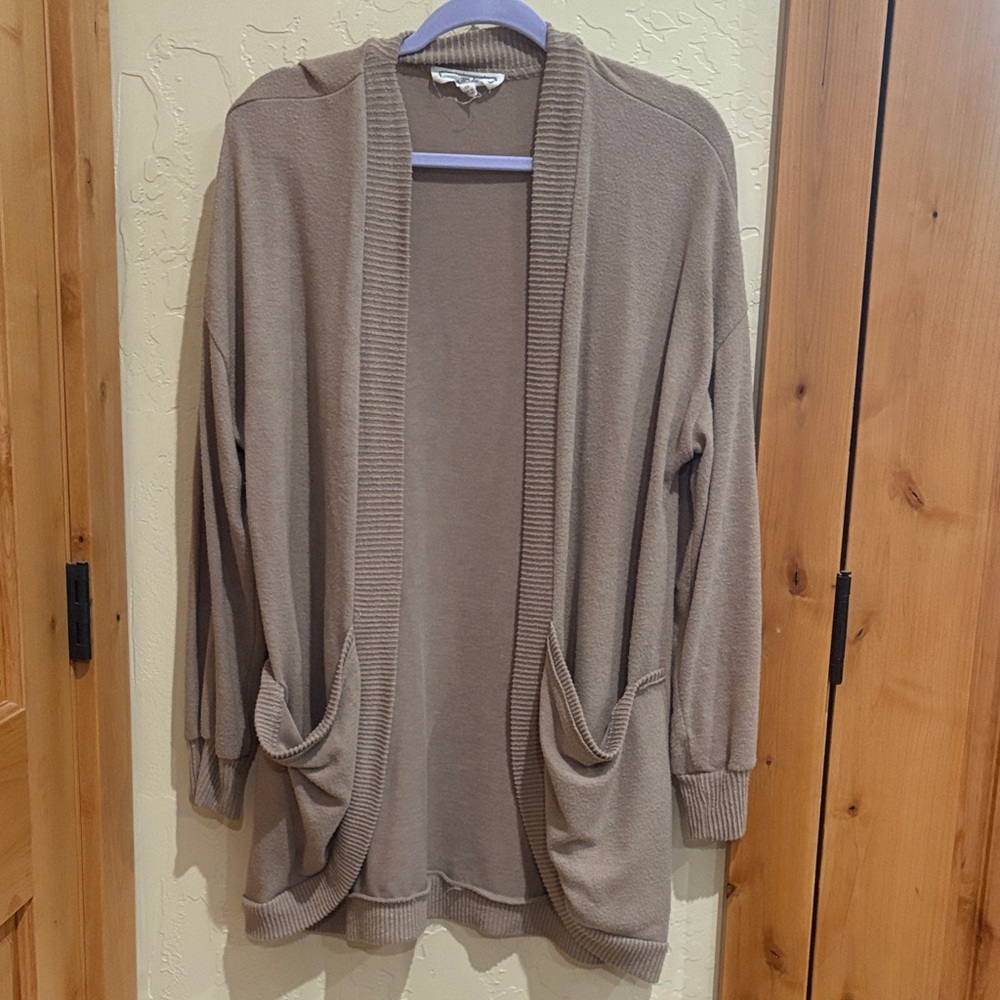 Hippie Rose Open Front Cardigan Sweater Size Extra Large
